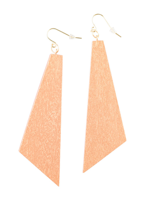 Modern earrings Marley - metallic